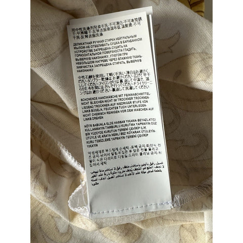 Versace Baroque Cotton Jersey T-Shirt White/Gold 6XL 1019460 NWT