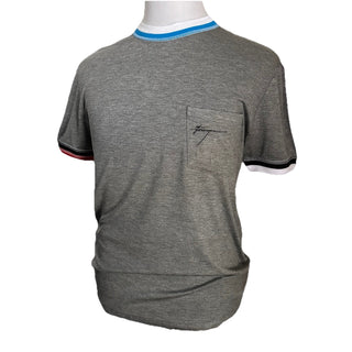 Ferragamo Men's Logo T-Shirt Size S Gray Italy New $590
