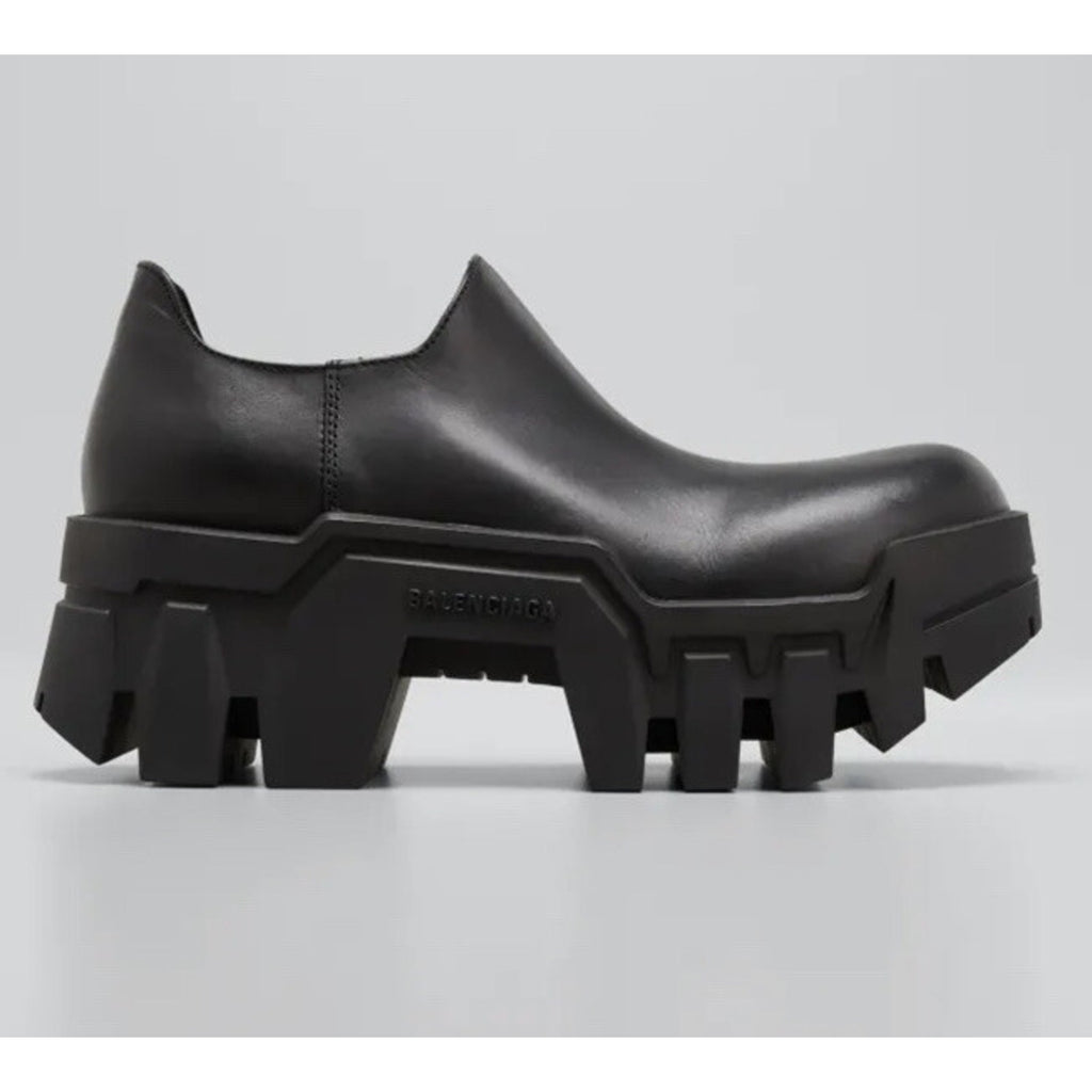 NIB $995 Balenciaga Women Bulldozer Calfskin Low-Cut Mini Booties Black 6/36 Eu