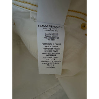 Versace Women's Medusa Denim WhiteJeans Size 25 US A89556S NWT $850