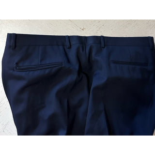 Valentino Men Wool Dress Pants Navy 42 US/58 Eu New $1095