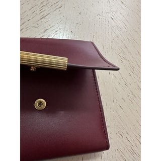 New $680 Bottega Veneta Women Wallet Burgundy 578752 Italy