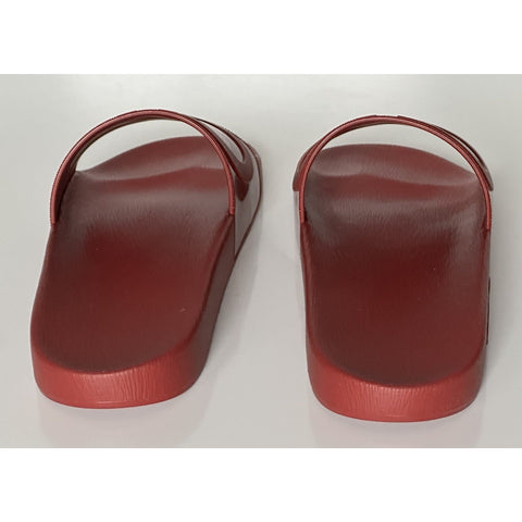 NIB Salvatore Ferragamo Groove Men's Rubber Slide Sandals Red 13 US 0751899 IT