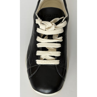 Prada Men's Black Nappa Leather Soft Sneakers 9 US (8 Prada) 2EE429