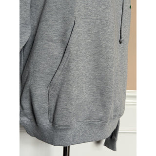 Gucci Chain Print Logo Hooded Sweatshirt Gray Hoodie Men’s Large 715911 NWT