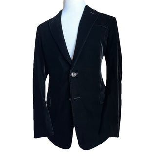 Giorgio Armani Men Velvet Sport Coat Jacket Blazer Black 38 US/48 Eu NWT $2395