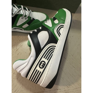 New Gucci Men Demetra Basket Sneakers Green/Black/White 15 US/14 UK 697882