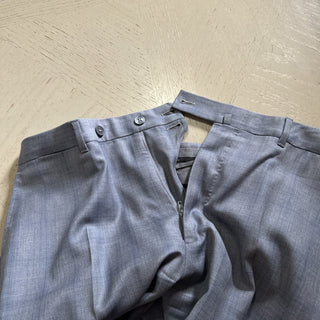 $1595 Ermenegildo Zegna Couture Dress Pants Gray 52/36 Switzerland