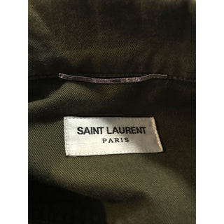 New $2290 Saint Laurent Jacket Coat Green/Kaki 40 US ( 50 Eu ) Italy