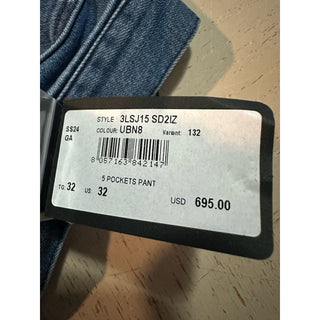 New $695 Giorgio Armani Men’s Pants Jeans Blue Size 32 Italy