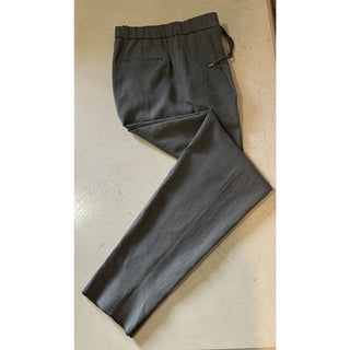 New $1395 Giorgio Armani Men Linen Pants dark olive gray 34 US/50 Eu
