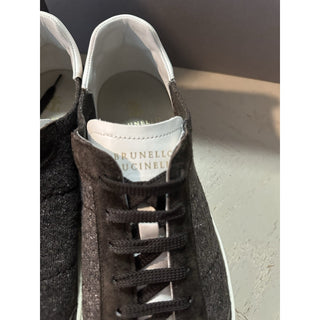 NIB $1200 Brunello Cucinelli Men’s Sneakers Shoes DK Brown 12 US/45 Eu