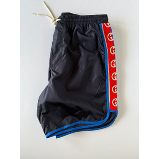 Gucci Men's Boxer Blue Nylon Swim Shorts 28 US (44 Euro) Italy 577800