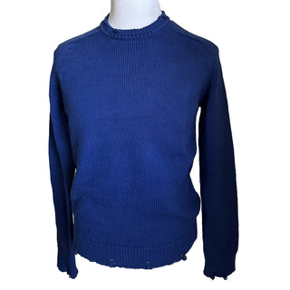 NWT $890 Saint Laurent Men’s Crewneck Sweater Blue Size XL Italy