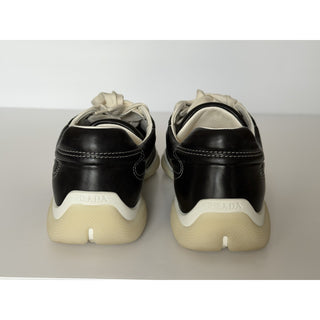 Prada Men's Black Nappa Leather Soft Sneakers 9 US (8 Prada) 2EE429