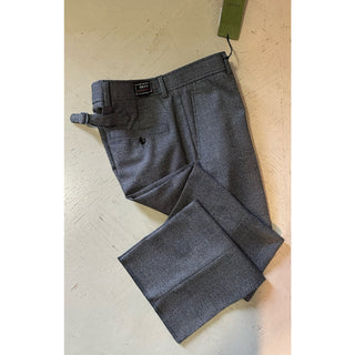 Gucci Men’s Wales Wool Dress Pants Black/Grey/Brown 32 US/48 Eu New $1100