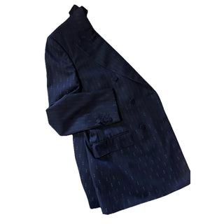 Gucci Men Double Breasted Sport Coat Jacket Blazer Navy 38 US/48 Eu New $3400