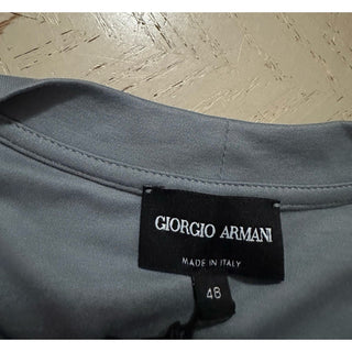 NWT $625 Giorgio Armani Mens T Shirt Gray Size 48/M Made In Italy