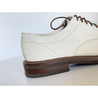 Brunello Cucinelli Men’s Suede Derby Shoes Cream 10 US (43 Euro) Italy NIB $1395