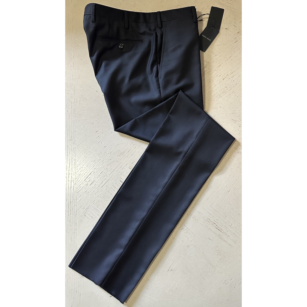 Giorgio Armani Men Wool Dress Pants Black 36 US/52 Eu New $795