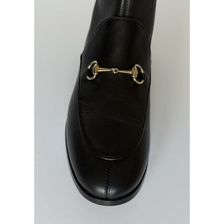 Gucci Women's Leather Horsebit Black Ankle Boots 9 US (39 Euro) IT 831013 NIB