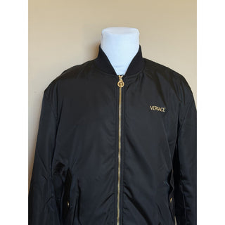 Versace Embroidered Blouson Black Jacket 46 US (56 Eu) 1019279 Italy NWT $3000
