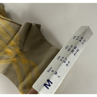 Burberry 3 Bar Socks Hunter/Mimosa M (9-11 US / 42-44 Euro) 8079925 NWT $140
