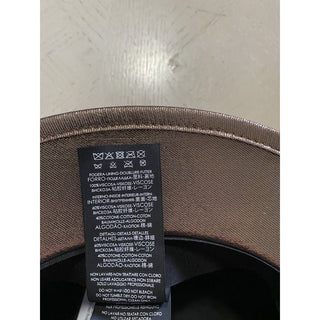NWT $895 Saint Laurent Men Lane Felt Fedora Hat Gold Size M Italy