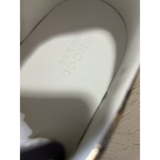 New Gucci Men GG Logo Bee Logo Canvas Leather Sneakers Beige 14.5 US/14 UK