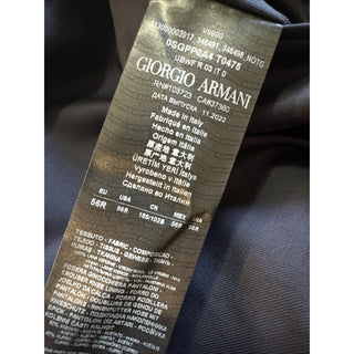 Giorgio Armani Men Wool Dress Pants Navy 40 US/56 Eu New $795