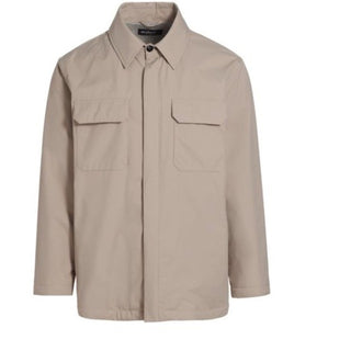 Kiton Men’s Woven Snap Jacket Beige Size 44 US/54 Eu New $3295