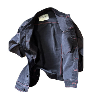 NWT $1980 Fendi Men’s Denim Jacket Black 42 US/52 Ita FW0428