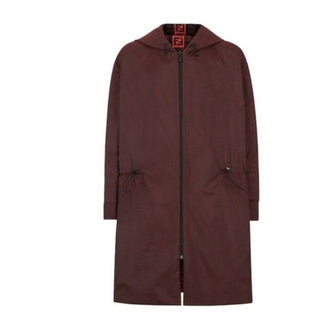 New $3290 Fendi Men’s Reversible Parka Coat Black/Red Size 40 US/50 Eu Italy