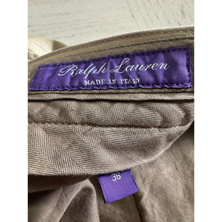 Ralph Lauren Purple Label Men Weston Cotton Cargo Short Tan 36 US/52 Eu New