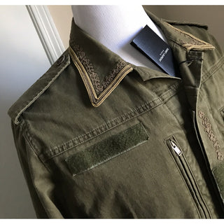 New $2290 Saint Laurent Jacket Coat Green/Kaki 40 US ( 50 Eu ) Italy