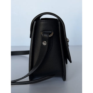 Versace Gold Medusa Head Leather Black Small Shoulder Bag 1008100 NWT $1750