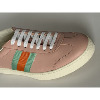 Gucci G74 Women’s Web Low-Top Sneakers in Perfect Pink 8 US (38 Euro) 858533 NIB