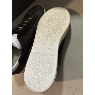 NIB $1200 Brunello Cucinelli Men’s Sneakers Shoes DK Brown 12 US/45 Eu