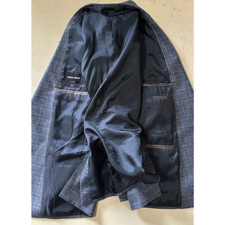 Giorgio Armani Men Sport Coat Glen Plaid Blazer Gray 42R US/52R Eu NWT $2695
