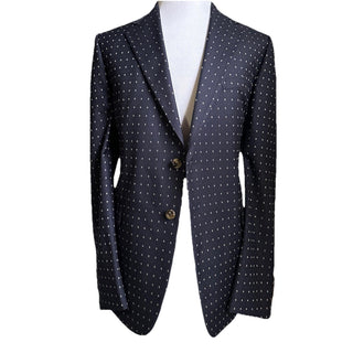 NWT $4800 Gucci Men G Logo London Wool Suit Navy 38 US/48 Eu Switzerland