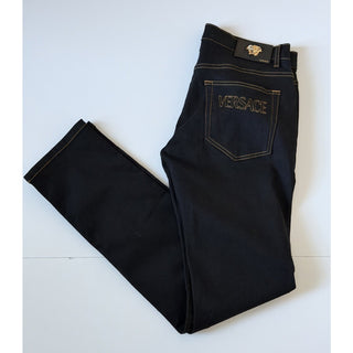 Versace Men’s Black Stretch Denim Jeans Size 36 US 1011841 NWT $950