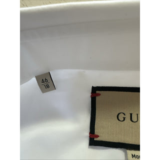 New Gucci Men’s Dress Shirt White 46/18 Italy