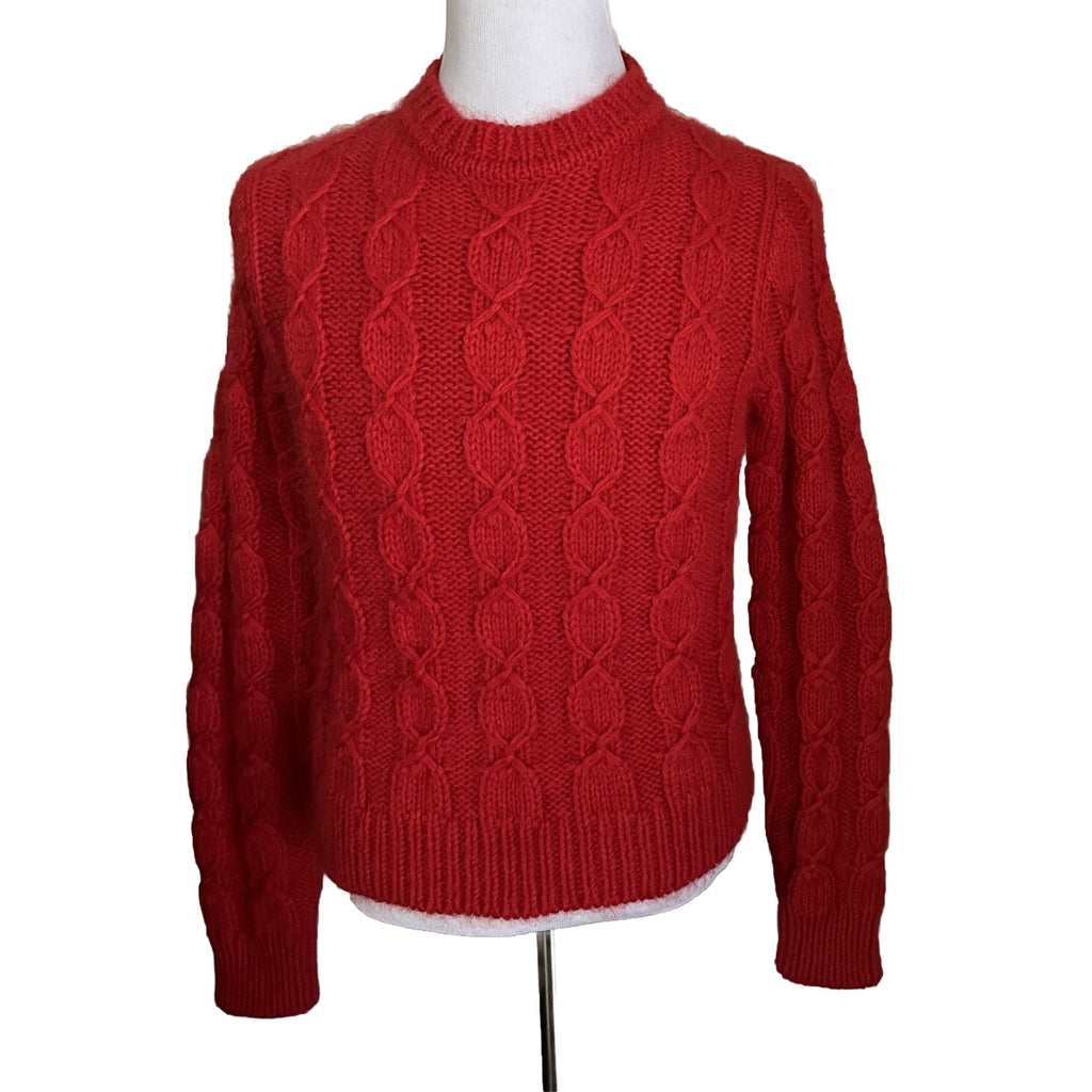 NWT $1190 Saint Laurent Men’s Crewneck Sweater Red Size S Italy