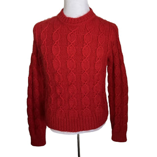 NWT $1190 Saint Laurent Men’s Crewneck Sweater Red Size S Italy