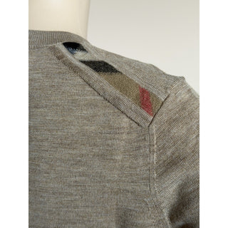 Burberry Lea 100% Wool Camel Melange Sweater Large 8112090 NWT $915