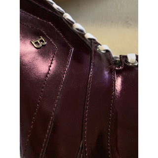 New $700 Bally Men Eticon Leather High-Top Sneakers Merlot 7 US Switzerland