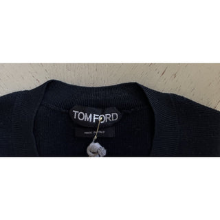 NWT $1790 TOM FORD Men’s Wool/Silk Crewneck Sweater Black Size 50 Eu/M Italy