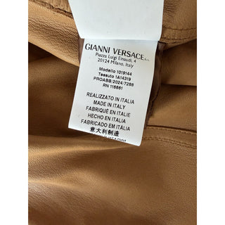 Versace Men’s Suede Leather Brown Jacket 46 US (56 Euro) IT 1019144 NWT $4300