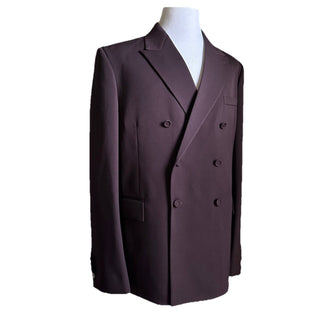 Gucci Men Double Breasted Jacket Blazer Purple 46 US/56 Eu New $4000