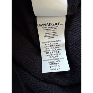 Versace Medusa Embroidered Sweatshirt Women’s Black/Gold 10 US (44) 1019482 NWT